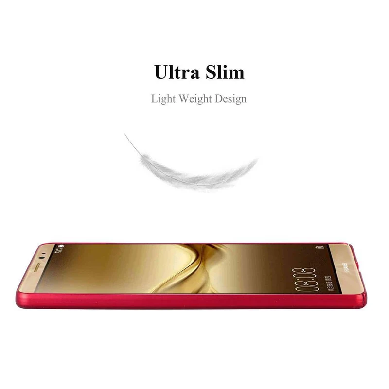 Cadorabo Hülle kompatibel mit Huawei MATE 8 Hard Case Schutzhülle in Metall Optik gegen Kratzer und Stöße