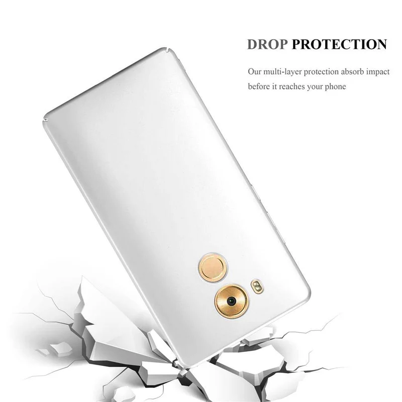 Cadorabo Hülle kompatibel mit Huawei MATE 8 Hard Case Schutzhülle in Metall Optik gegen Kratzer und Stöße
