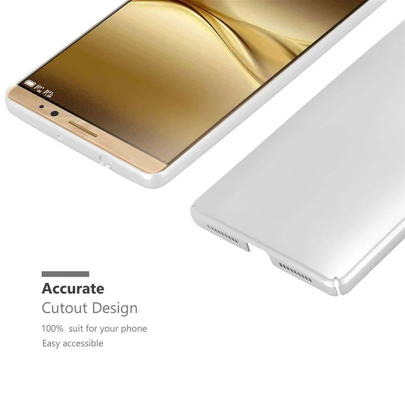 Cadorabo Hülle kompatibel mit Huawei MATE 8 Hard Case Schutzhülle in Metall Optik gegen Kratzer und Stöße