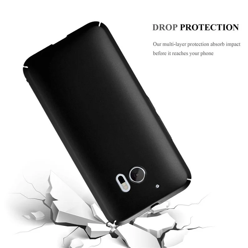 Cadorabo Hülle kompatibel mit HTC ONE M10 Hard Case Schutzhülle in Metall Optik gegen Kratzer und Stöße