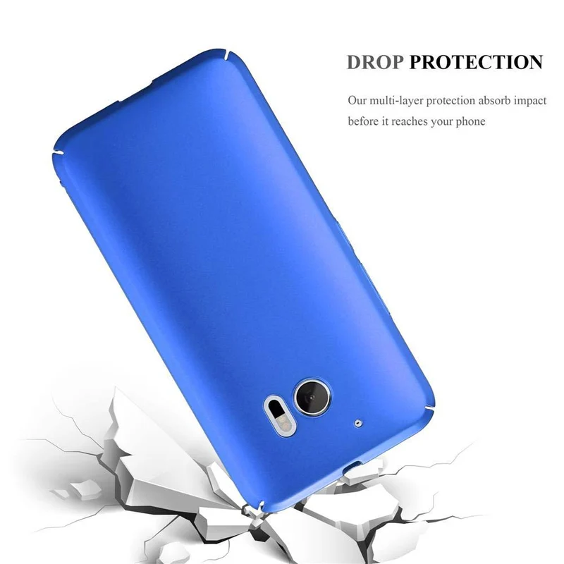 Cadorabo Hülle kompatibel mit HTC ONE M10 Hard Case Schutzhülle in Metall Optik gegen Kratzer und Stöße