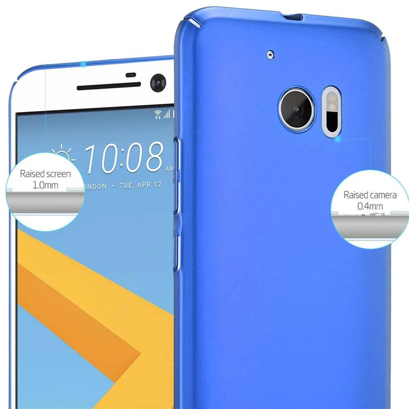 Cadorabo Hülle kompatibel mit HTC ONE M10 Hard Case Schutzhülle in Metall Optik gegen Kratzer und Stöße