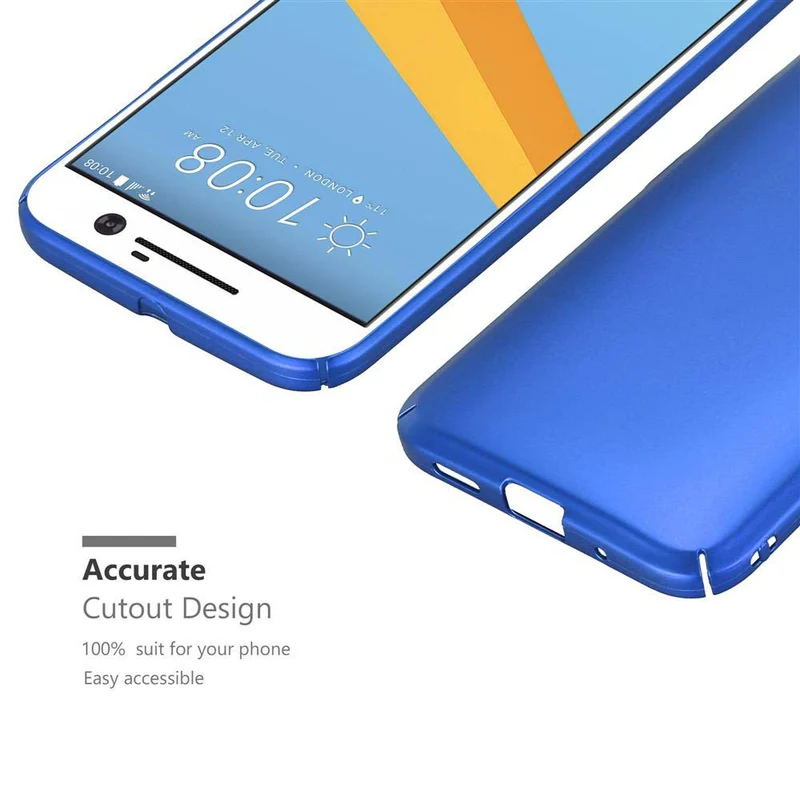 Cadorabo Hülle kompatibel mit HTC ONE M10 Hard Case Schutzhülle in Metall Optik gegen Kratzer und Stöße