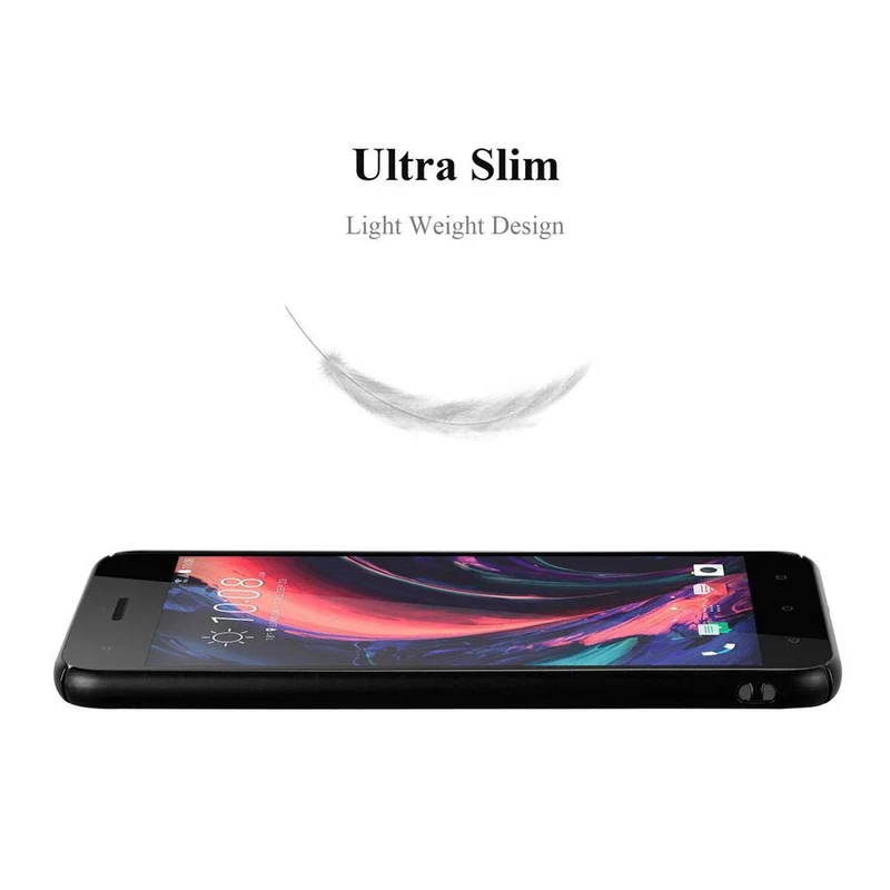 Cadorabo Hülle kompatibel mit HTC Desire 10 PRO Hard Case Schutzhülle in Metall Optik gegen Kratzer und Stöße