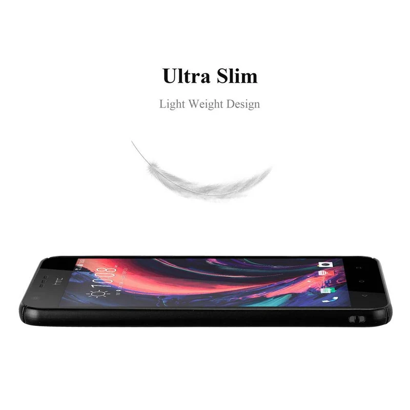 Cadorabo Hülle kompatibel mit HTC Desire 10 LIFESTYLE / Desire 825 Hard Case Schutzhülle in Metall Optik gegen Kratzer und Stöße