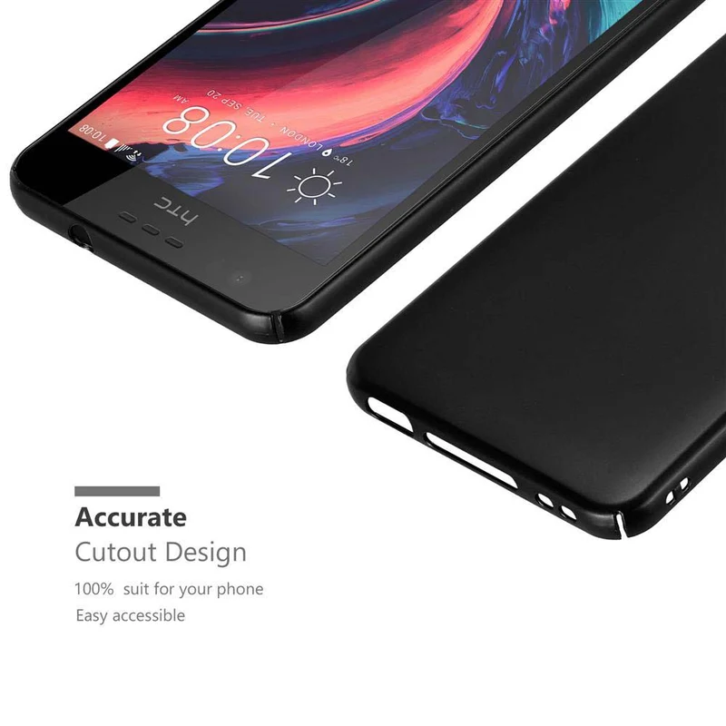 Cadorabo Hülle kompatibel mit HTC Desire 10 LIFESTYLE / Desire 825 Hard Case Schutzhülle in Metall Optik gegen Kratzer und Stöße