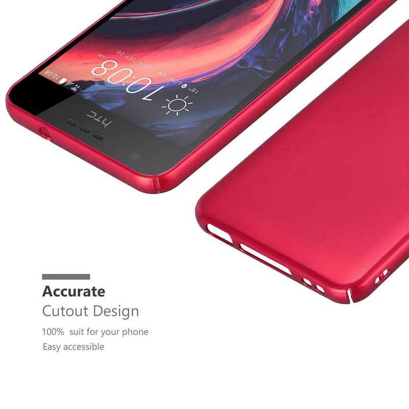 Cadorabo Hülle kompatibel mit HTC Desire 10 LIFESTYLE / Desire 825 Hard Case Schutzhülle in Metall Optik gegen Kratzer und Stöße