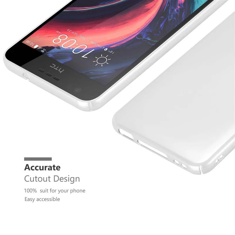 Cadorabo Hülle kompatibel mit HTC Desire 10 LIFESTYLE / Desire 825 Hard Case Schutzhülle in Metall Optik gegen Kratzer und Stöße