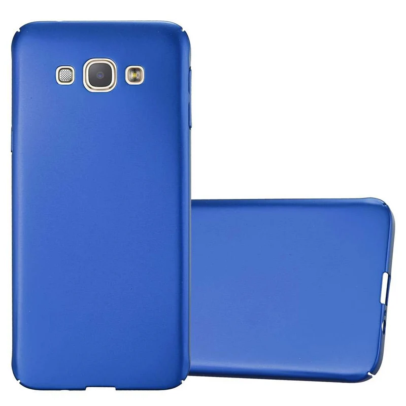 Cadorabo Hülle kompatibel mit Samsung Galaxy A8 2015 Hard Case Schutzhülle in Metall Optik gegen Kratzer und Stöße