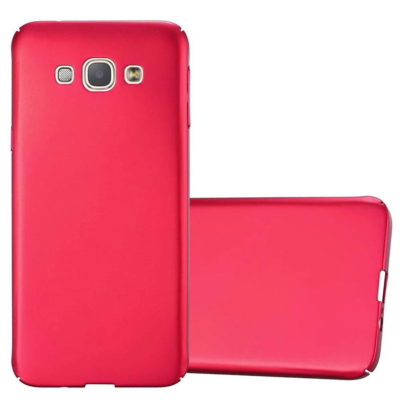 Cadorabo Hülle kompatibel mit Samsung Galaxy A8 2015 Hard Case Schutzhülle in Metall Optik gegen Kratzer und Stöße