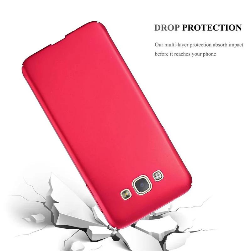Cadorabo Hülle kompatibel mit Samsung Galaxy A8 2015 Hard Case Schutzhülle in Metall Optik gegen Kratzer und Stöße