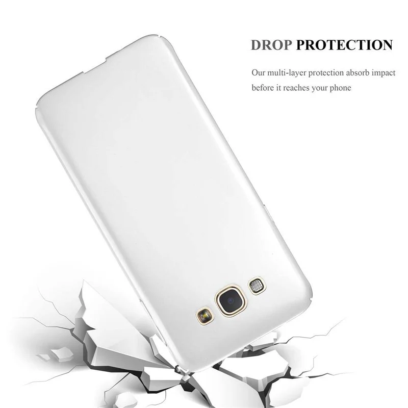 Cadorabo Hülle kompatibel mit Samsung Galaxy A8 2015 Hard Case Schutzhülle in Metall Optik gegen Kratzer und Stöße