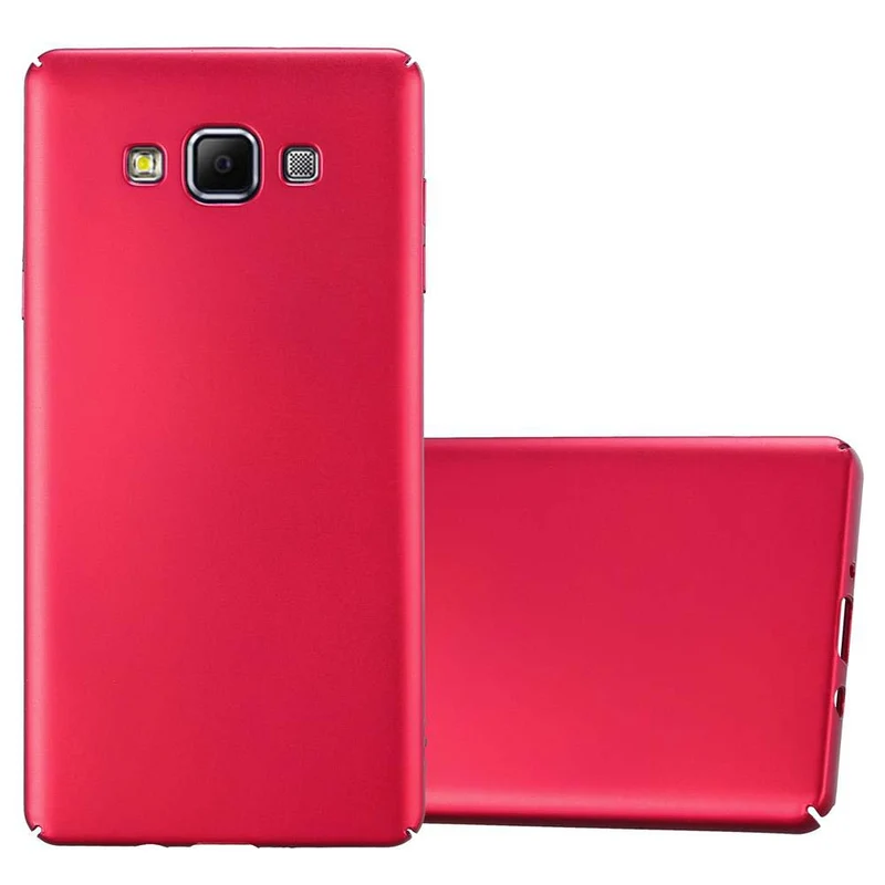 Cadorabo Hülle kompatibel mit Samsung Galaxy A7 2015 Hard Case Schutzhülle in Metall Optik gegen Kratzer und Stöße