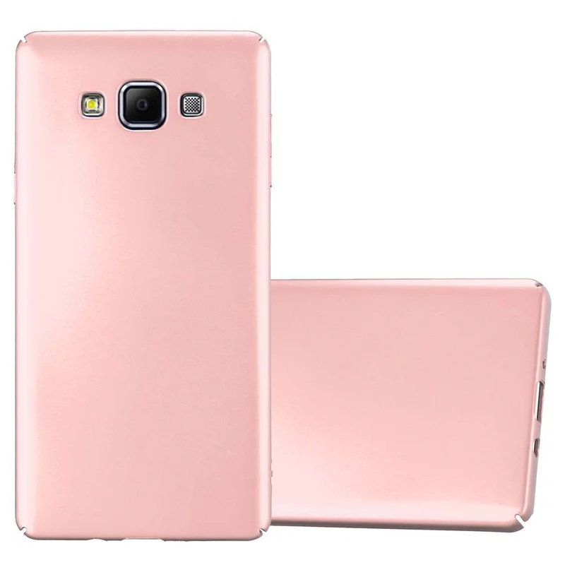 Cadorabo Hülle kompatibel mit Samsung Galaxy A7 2015 Hard Case Schutzhülle in Metall Optik gegen Kratzer und Stöße
