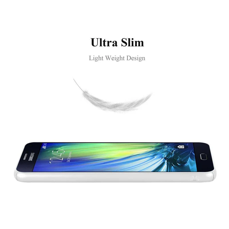 Cadorabo Hülle kompatibel mit Samsung Galaxy A7 2015 Hard Case Schutzhülle in Metall Optik gegen Kratzer und Stöße