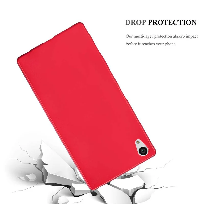 Cadorabo Hülle kompatibel mit Sony Xperia Z5 PREMIUM Schutzhülle aus flexiblem TPU Silikon