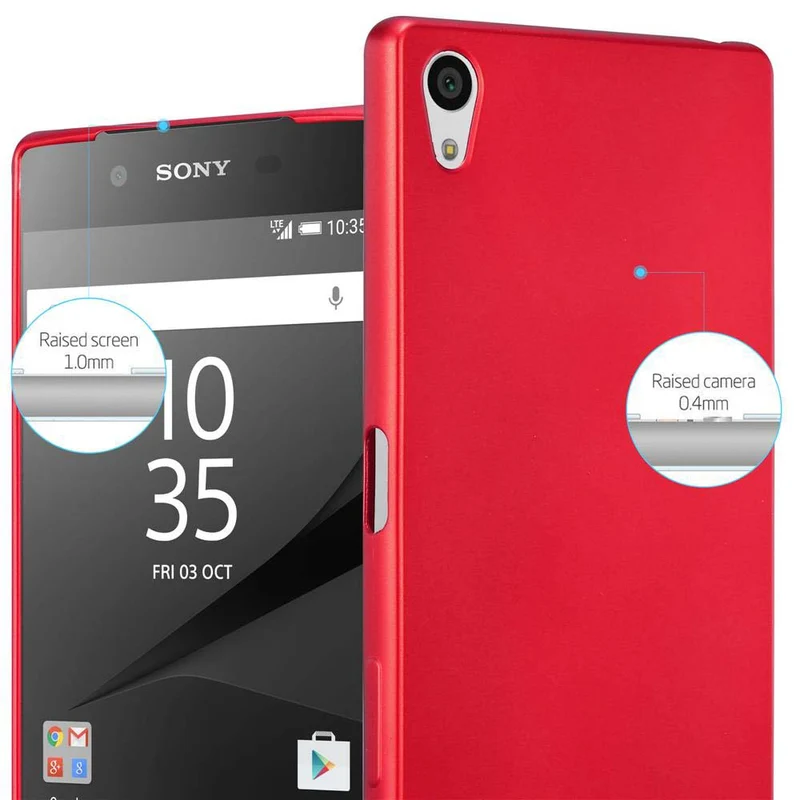 Cadorabo Hülle kompatibel mit Sony Xperia Z5 PREMIUM Schutzhülle aus flexiblem TPU Silikon