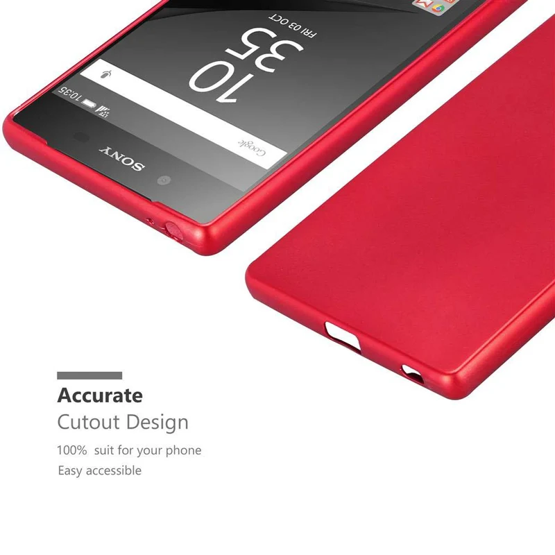 Cadorabo Hülle kompatibel mit Sony Xperia Z5 PREMIUM Schutzhülle aus flexiblem TPU Silikon