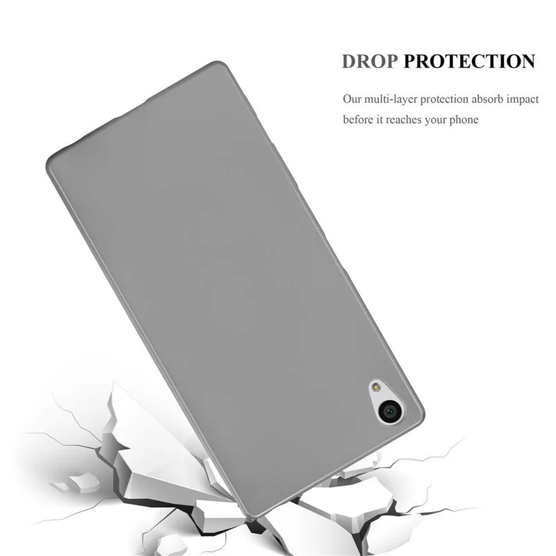 Cadorabo Hülle kompatibel mit Sony Xperia Z5 PREMIUM Schutzhülle aus flexiblem TPU Silikon
