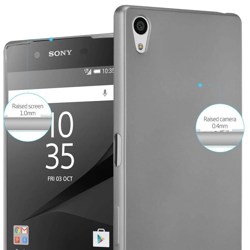 Cadorabo Hülle kompatibel mit Sony Xperia Z5 PREMIUM Schutzhülle aus flexiblem TPU Silikon