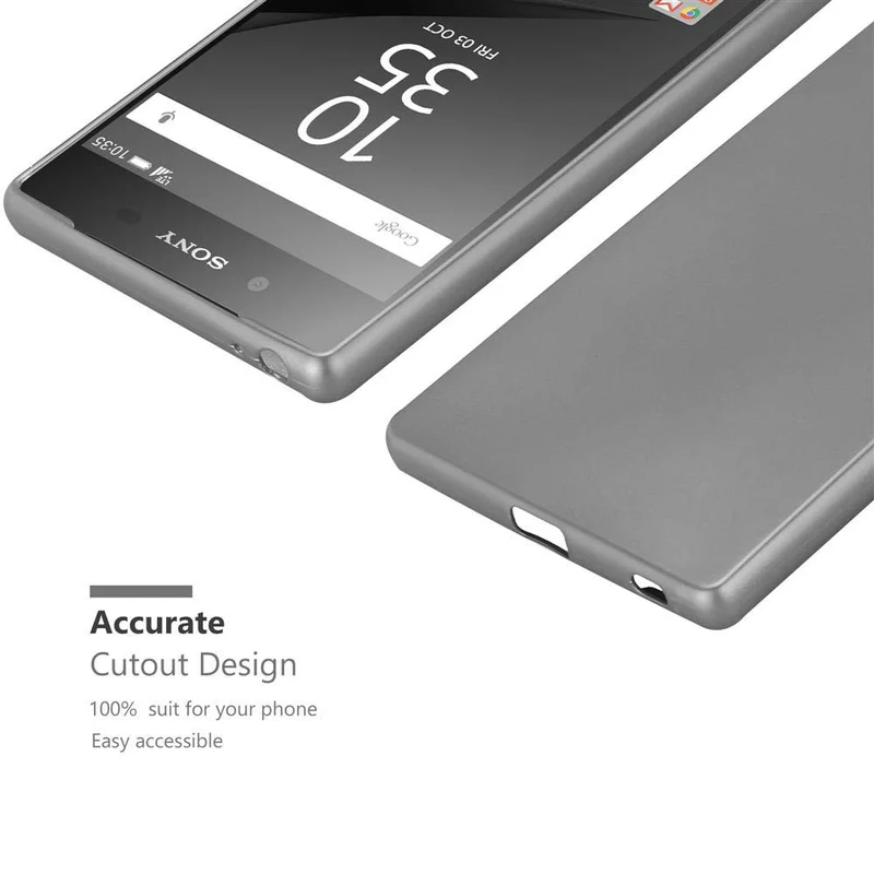 Cadorabo Hülle kompatibel mit Sony Xperia Z5 PREMIUM Schutzhülle aus flexiblem TPU Silikon