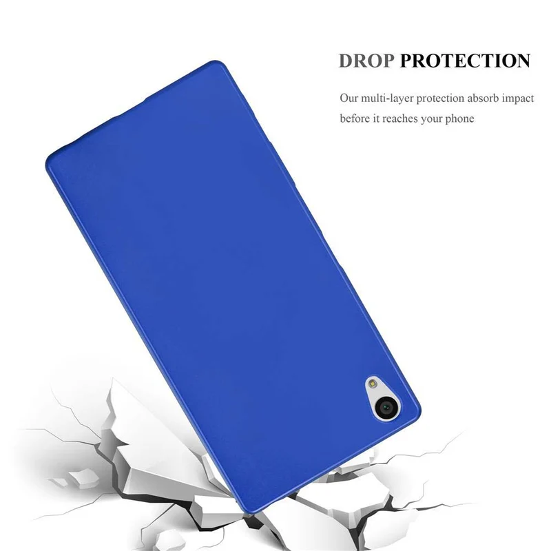 Cadorabo Hülle kompatibel mit Sony Xperia Z5 PREMIUM Schutzhülle aus flexiblem TPU Silikon