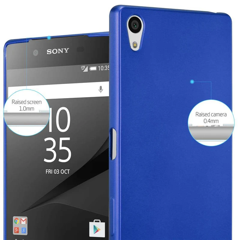 Cadorabo Hülle kompatibel mit Sony Xperia Z5 PREMIUM Schutzhülle aus flexiblem TPU Silikon