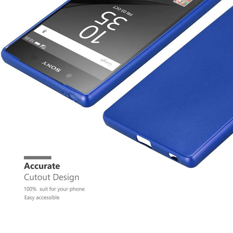 Cadorabo Hülle kompatibel mit Sony Xperia Z5 PREMIUM Schutzhülle aus flexiblem TPU Silikon