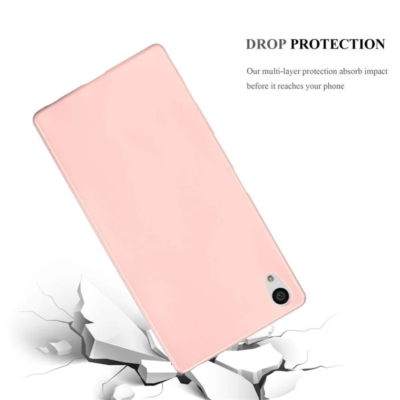 Cadorabo Hülle kompatibel mit Sony Xperia Z5 PREMIUM Schutzhülle aus flexiblem TPU Silikon