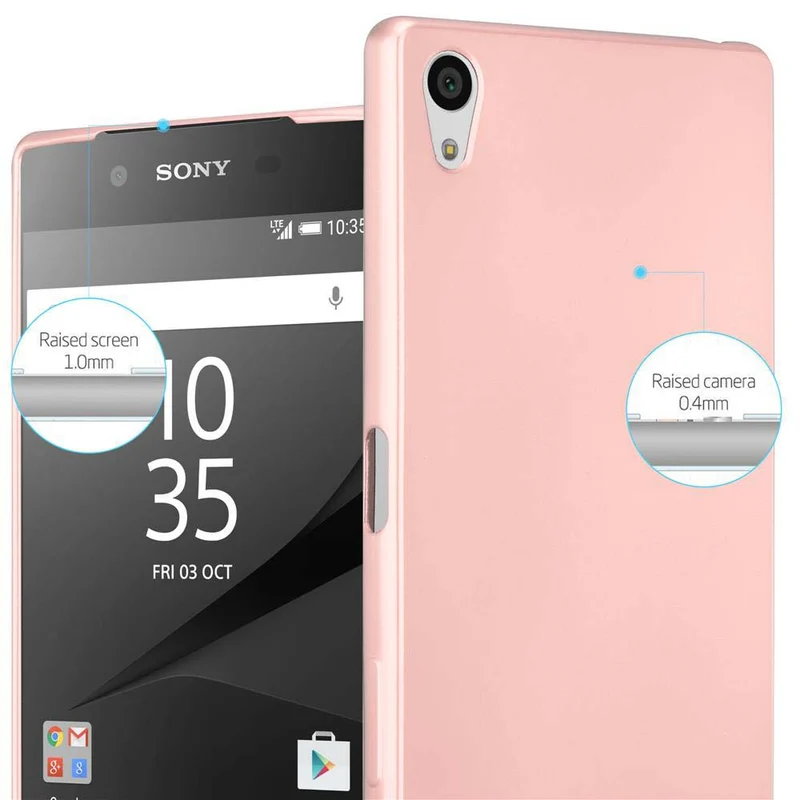 Cadorabo Hülle kompatibel mit Sony Xperia Z5 PREMIUM Schutzhülle aus flexiblem TPU Silikon