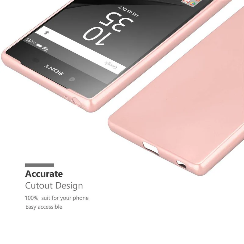 Cadorabo Hülle kompatibel mit Sony Xperia Z5 PREMIUM Schutzhülle aus flexiblem TPU Silikon