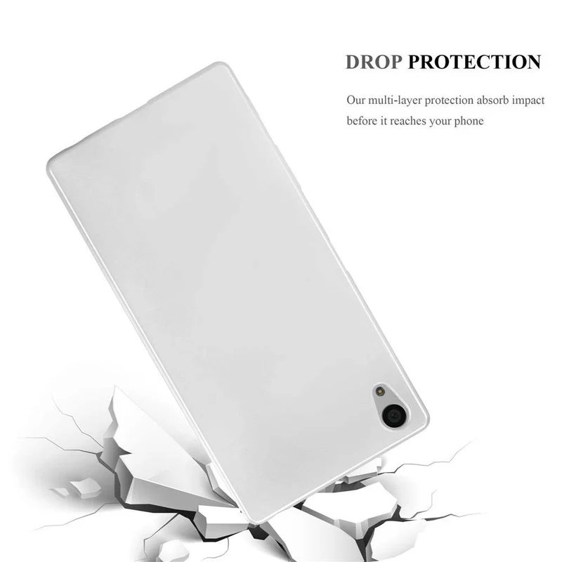 Cadorabo Hülle kompatibel mit Sony Xperia Z5 PREMIUM Schutzhülle aus flexiblem TPU Silikon