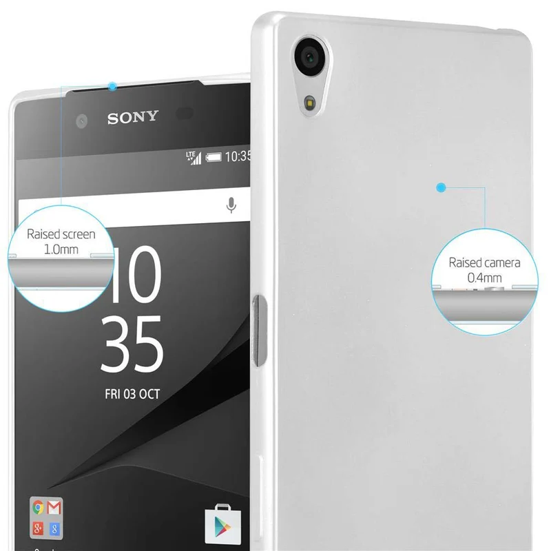 Cadorabo Hülle kompatibel mit Sony Xperia Z5 PREMIUM Schutzhülle aus flexiblem TPU Silikon