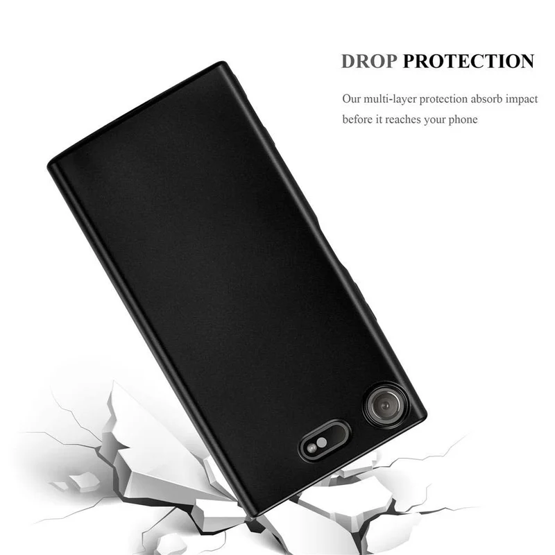 Cadorabo Hülle kompatibel mit Sony Xperia XZ1 COMPACT Schutzhülle aus flexiblem TPU Silikon