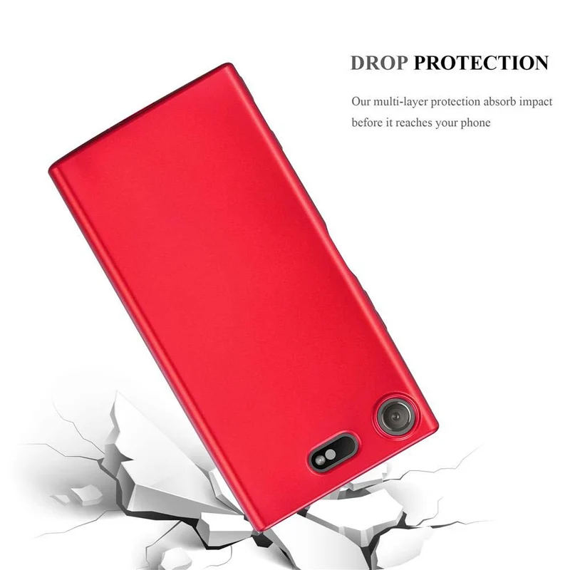 Cadorabo Hülle kompatibel mit Sony Xperia XZ1 COMPACT Schutzhülle aus flexiblem TPU Silikon