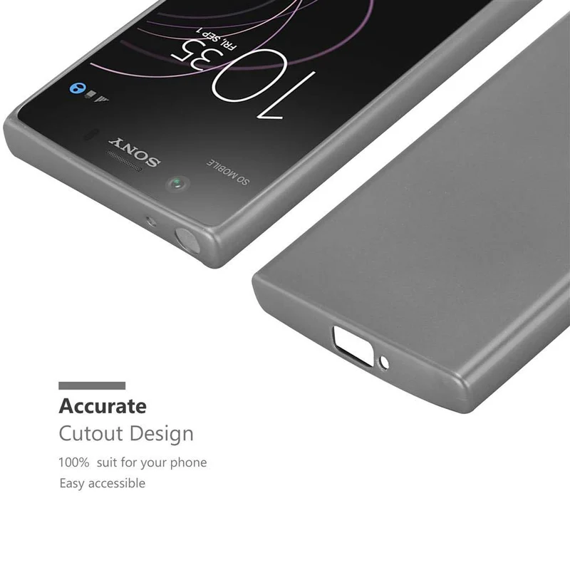 Cadorabo Hülle kompatibel mit Sony Xperia XZ1 COMPACT Schutzhülle aus flexiblem TPU Silikon