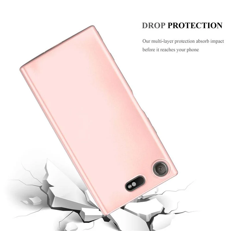 Cadorabo Hülle kompatibel mit Sony Xperia XZ1 COMPACT Schutzhülle aus flexiblem TPU Silikon