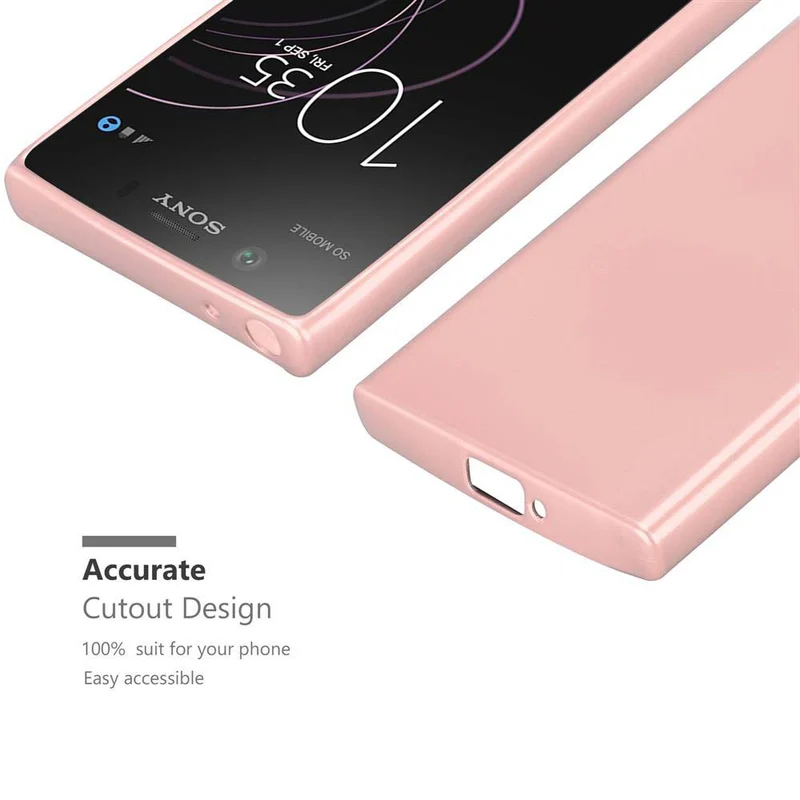 Cadorabo Hülle kompatibel mit Sony Xperia XZ1 COMPACT Schutzhülle aus flexiblem TPU Silikon