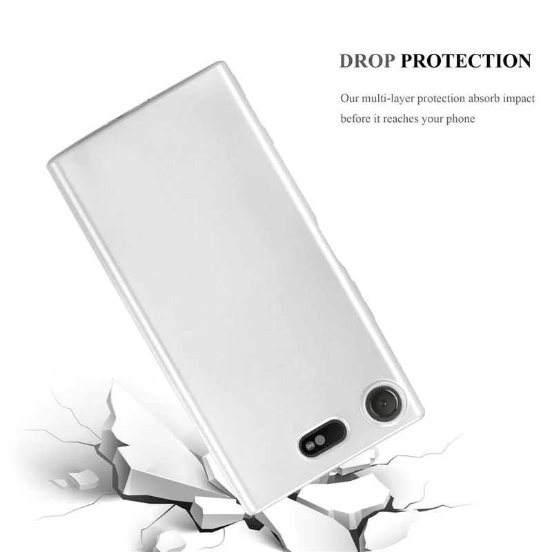 Cadorabo Hülle kompatibel mit Sony Xperia XZ1 COMPACT Schutzhülle aus flexiblem TPU Silikon
