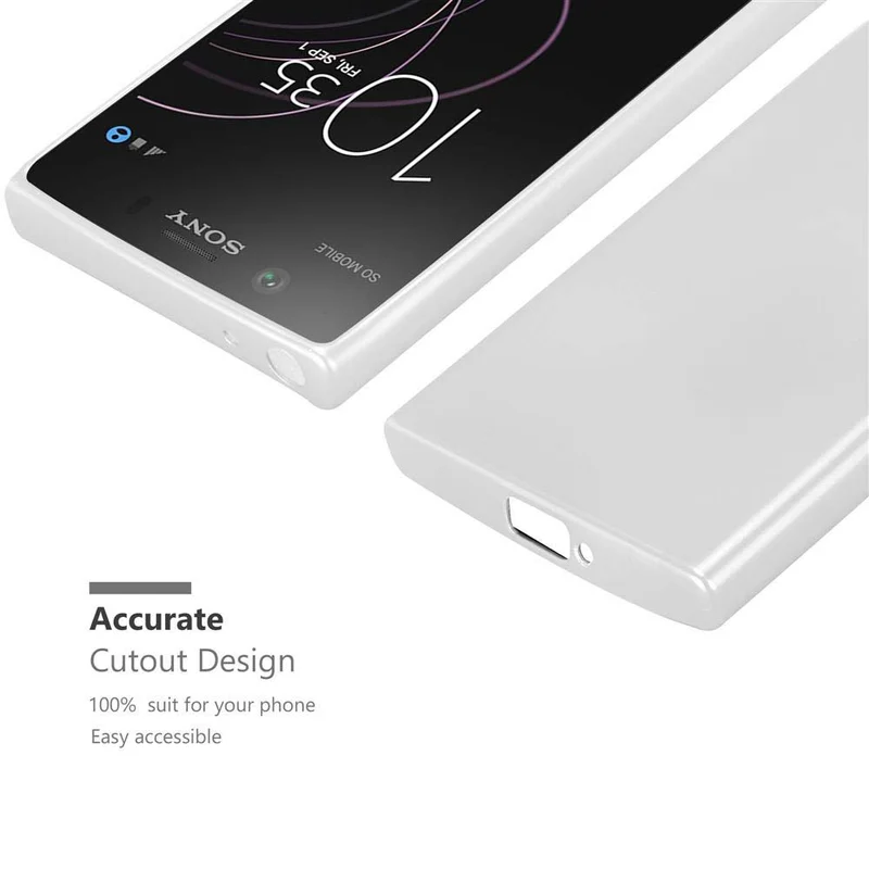 Cadorabo Hülle kompatibel mit Sony Xperia XZ1 COMPACT Schutzhülle aus flexiblem TPU Silikon