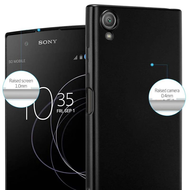 Cadorabo Hülle kompatibel mit Sony Xperia XA1 PLUS Schutzhülle aus flexiblem TPU Silikon