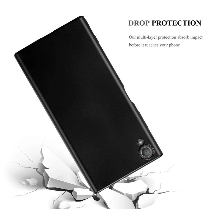 Cadorabo Hülle kompatibel mit Sony Xperia XA1 PLUS Schutzhülle aus flexiblem TPU Silikon