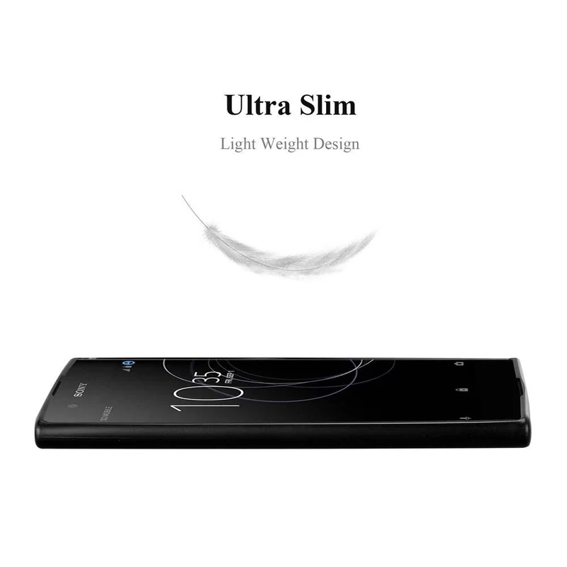 Cadorabo Hülle kompatibel mit Sony Xperia XA1 PLUS Schutzhülle aus flexiblem TPU Silikon