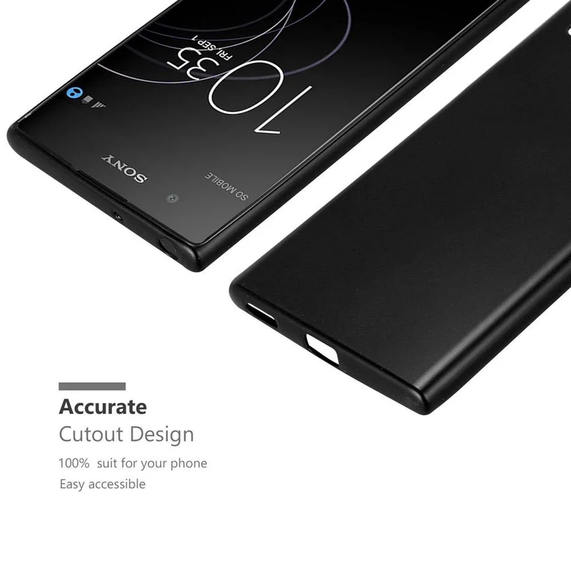 Cadorabo Hülle kompatibel mit Sony Xperia XA1 PLUS Schutzhülle aus flexiblem TPU Silikon