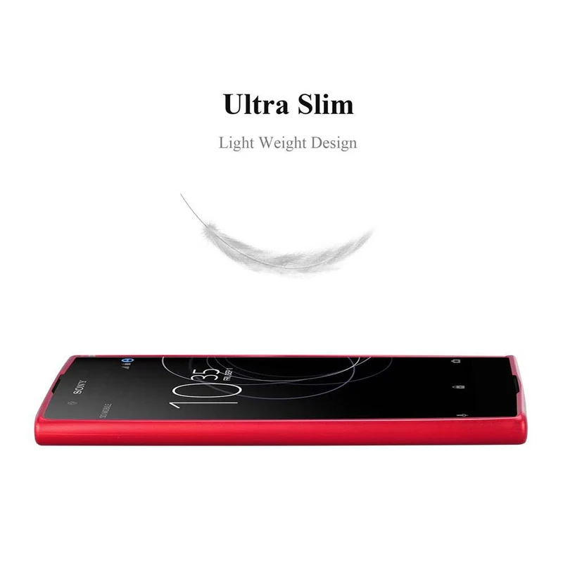 Cadorabo Hülle kompatibel mit Sony Xperia XA1 PLUS Schutzhülle aus flexiblem TPU Silikon