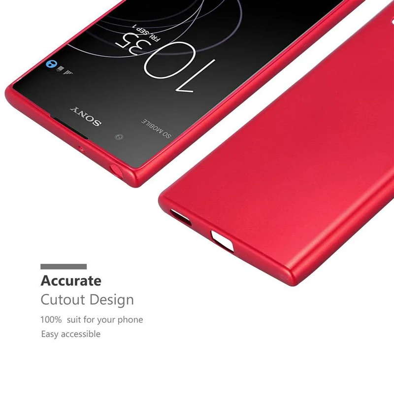 Cadorabo Hülle kompatibel mit Sony Xperia XA1 PLUS Schutzhülle aus flexiblem TPU Silikon