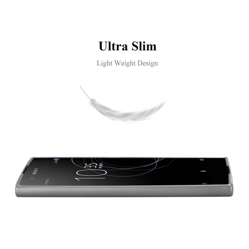 Cadorabo Hülle kompatibel mit Sony Xperia XA1 PLUS Schutzhülle aus flexiblem TPU Silikon