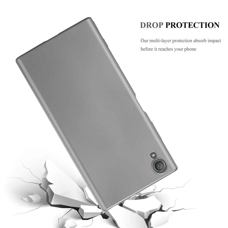 Cadorabo Hülle kompatibel mit Sony Xperia XA1 PLUS Schutzhülle aus flexiblem TPU Silikon