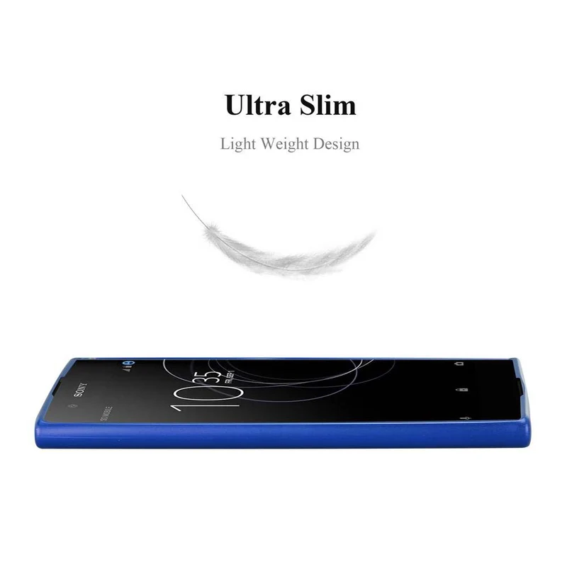 Cadorabo Hülle kompatibel mit Sony Xperia XA1 PLUS Schutzhülle aus flexiblem TPU Silikon