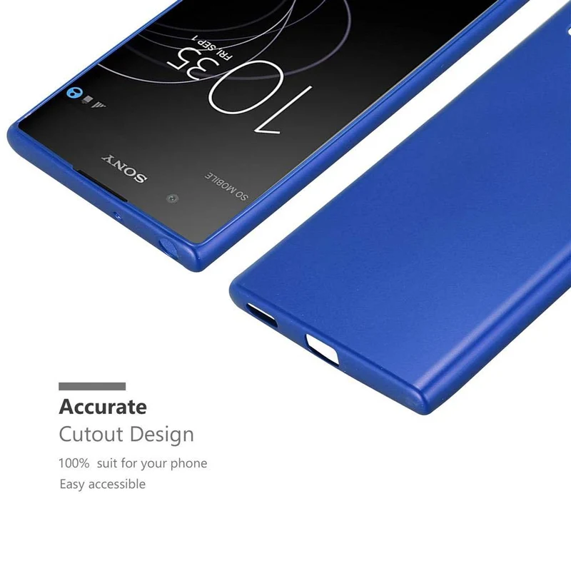 Cadorabo Hülle kompatibel mit Sony Xperia XA1 PLUS Schutzhülle aus flexiblem TPU Silikon